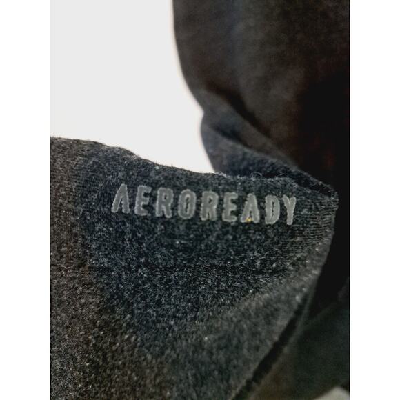 Adidas Men's Aeroready Basic Charcoal Gray Tee In Size Small - Picture 3 of 6